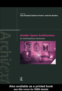 Gender Space Architecture: An Interdisciplinary Introduction