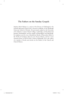 The Fathers on the Sunday Gospels