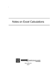 Notes on Excel Calculations - Duke University`s Fuqua School of