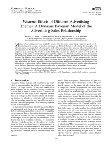 Wearout Effects of Different Advertising Themes