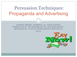 Propaganda - Persuasive Techniques in Advertising