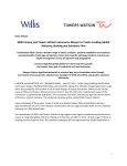 Willis Group and Towers Watson Announce Merger to Create