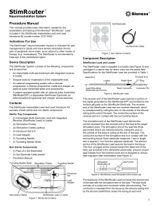 StimRouter Procedure Guide This guide contains helpful information