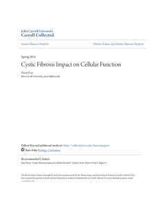 Cystic Fibrosis Impact on Cellular Function - Carroll Collected