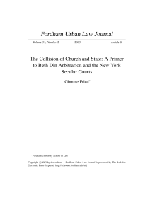 Fordham Urban Law Journal
