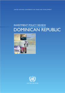 Investment Policy Review of Dominican Republic