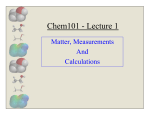 Chem101 - Lecture 1 - chem.uwec.edu