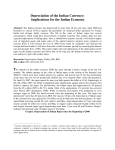 Depreciation of the Indian Currency: Implications for the
