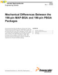 Mechanical Differences Between the 196-Pin MAP-BGA and