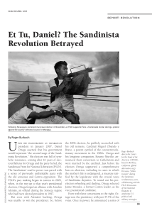 Et Tu, Daniel? The Sandinista Revolution Betrayed