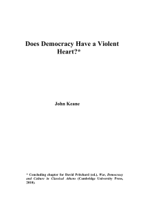 Does Democracy Have a Violent Heart?