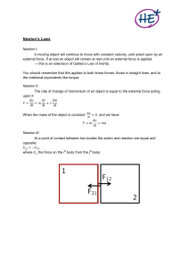 Newton`s Laws