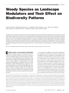 D 56. Shachak et al. 2008. Woody sp.as landscape modulators