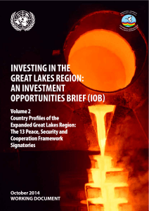 INVESTING IN THE GREAT LAKES REGION: AN INVESTMENT