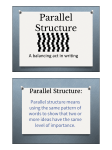 Parallel Structure