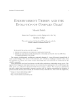 Endosymbiont Theory and the Evolution of