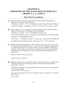 chapter 21 chemistry of the main-group elements i