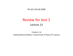 Review for test 2