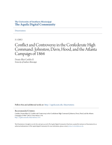 Conflict and Controversy in the Confederate High Command