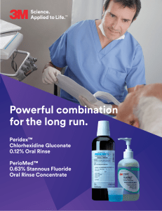 Peridex and PerioMed Oral Rinse Brochure