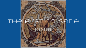 The first Crusade