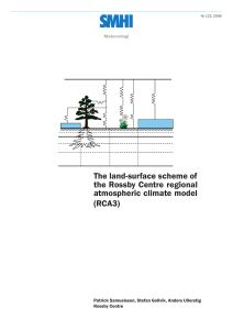 The land-surface scheme of the Rossby Centre regional