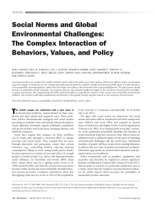 Social Norms and Global Environmental