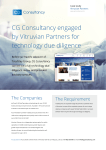 CG Consultancy engaged by Vitruvian Partners for technology due