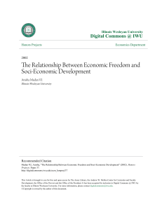 The Relationship Between Economic Freedom and Soci