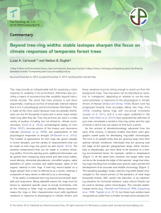 Beyond tree-ring widths: stable isotopes sharpen