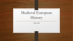 Medieval European History
