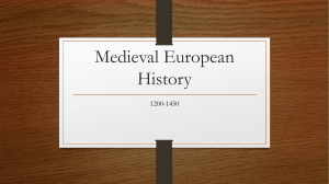 Medieval European History