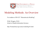 Modeling Methods: An Overview