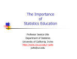 The Importance of Statistics Education