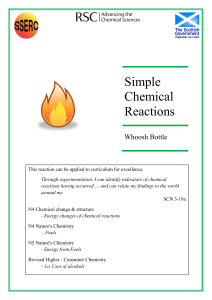 Simple Chemical Reactions