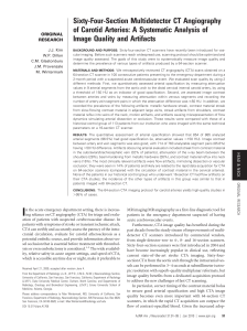 Sixty-Four-Section Multidetector CT Angiography of Carotid Arteries