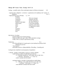 Biol 1407, Glidewell, Exam 4