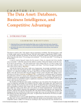 The Data Asset: Databases, Business Intelligence, and Competitive