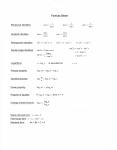 Formula Sheet