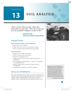 soil analysis - Van Buren Public Schools