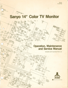 Sanyo 14" Color TV Monitor