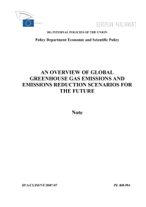 AN OVERVIEW OF GLOBAL GREENHOUSE GAS EMISSIONS AND