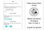 Maths Booklet for Parents - Hawes Down Infant School