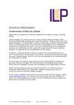 ILP Exterior Lighting Diploma Fundamentals of Maths for Lighting