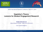 Vygotsky`s Theory: Lessons for Student Engagement Research