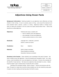 Adjectives Using Ocean Facts