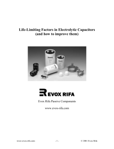 Life-Limiting Factors in Electrolytic Capacitors