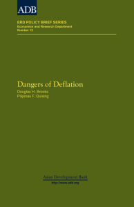 Dangers of Deflation - Asian Development Bank