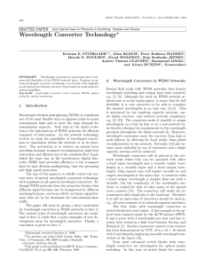Wavelength Converter Technology