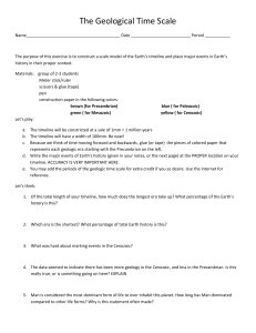 The Geological Time Scale